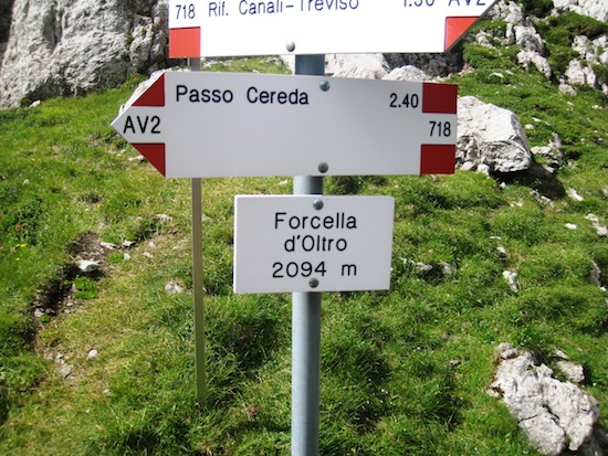Sign, Passo Cereda