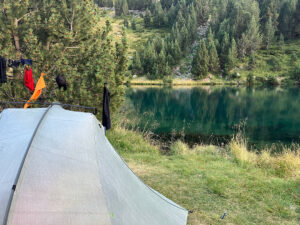 Tent spot for the night at Urdiceto power station