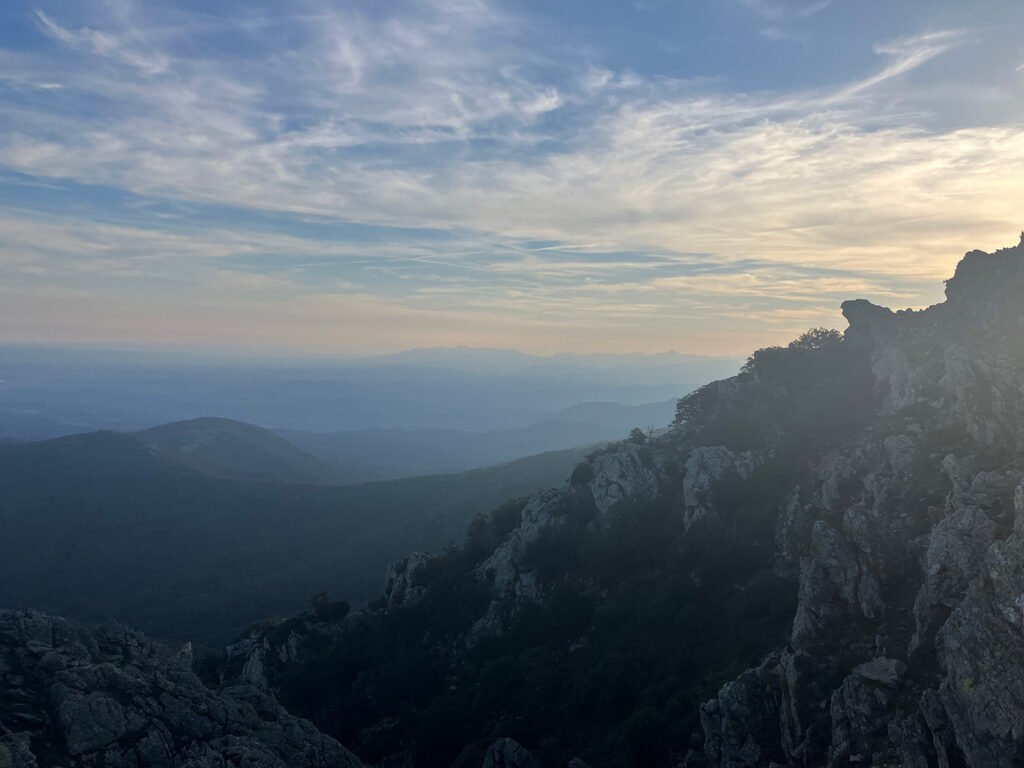 Sunset in the mountains